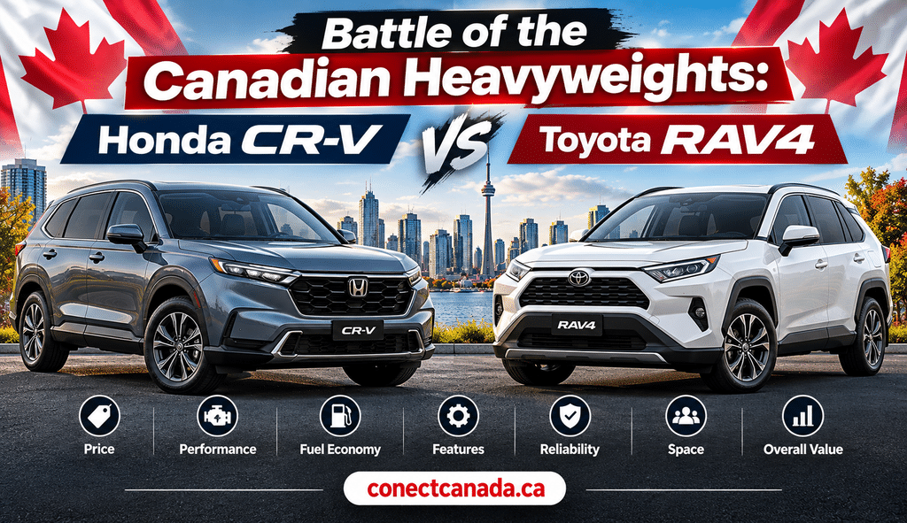 Battle of the Canadian Heavyweights: Honda CR-V vs. Toyota RAV4